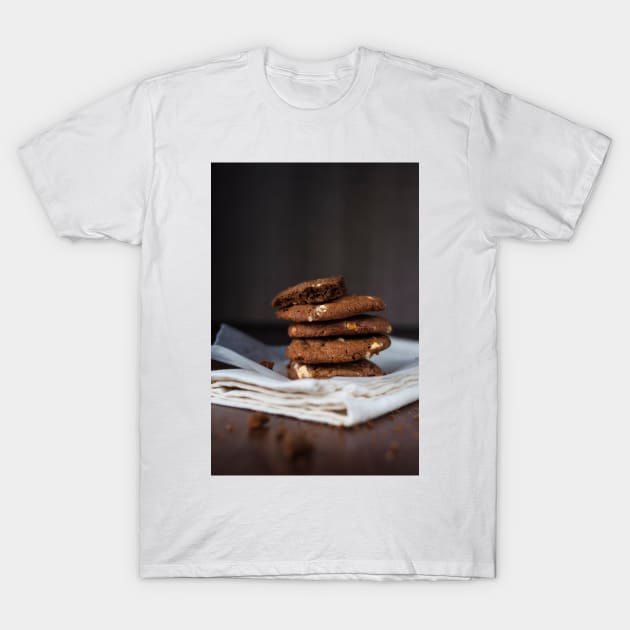 Chocolate and almond cookies T-Shirt by RebecaZum